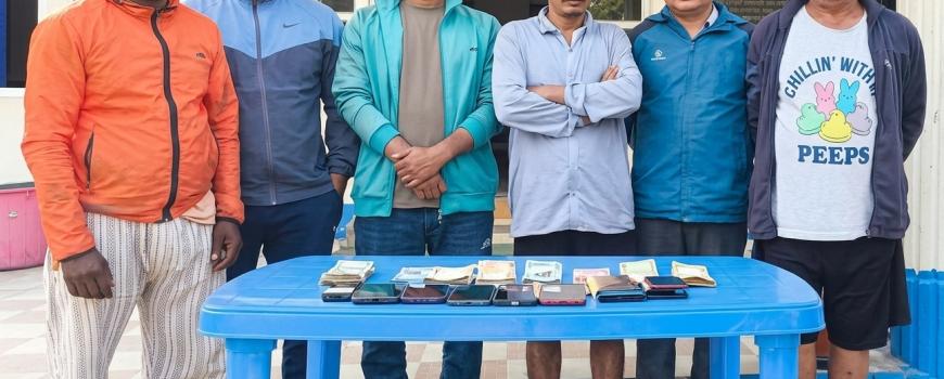 अर्जुनधारा–५ मा जुवा खेल्दै गरेका ६ जना पक्राउ, १ लाख २२ हजार बढी बरामद